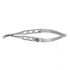 Troutman-Castroviejo Corneoscleral Scissor Left - Medium Blades - With Lock Stainless Steel, 11 cm - 4 1/2"
